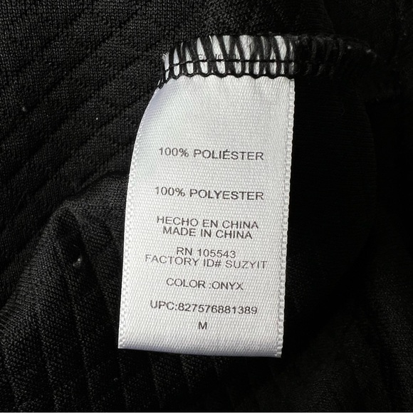 Daisy Fuentes Black Quilted Shift Dress | Size Medium - Picture 10 of 11